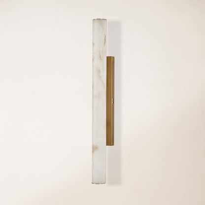 Sylvia Palladian Resin Alabaster Texture Wall Sconce 36"H