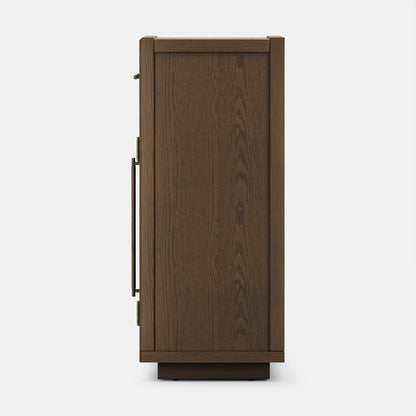 Alvar Arched 62.9" Oak Sideboard with Drawers(Set of 2)