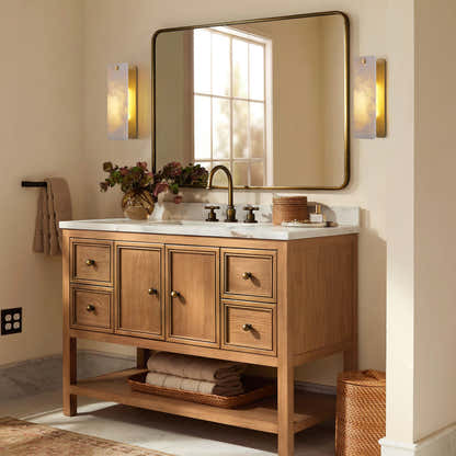 Lunara Alabaster Wall Sconce 16"H