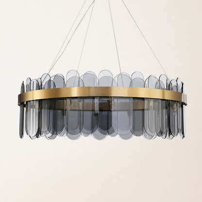 Prismora Glass Round Chandelier
