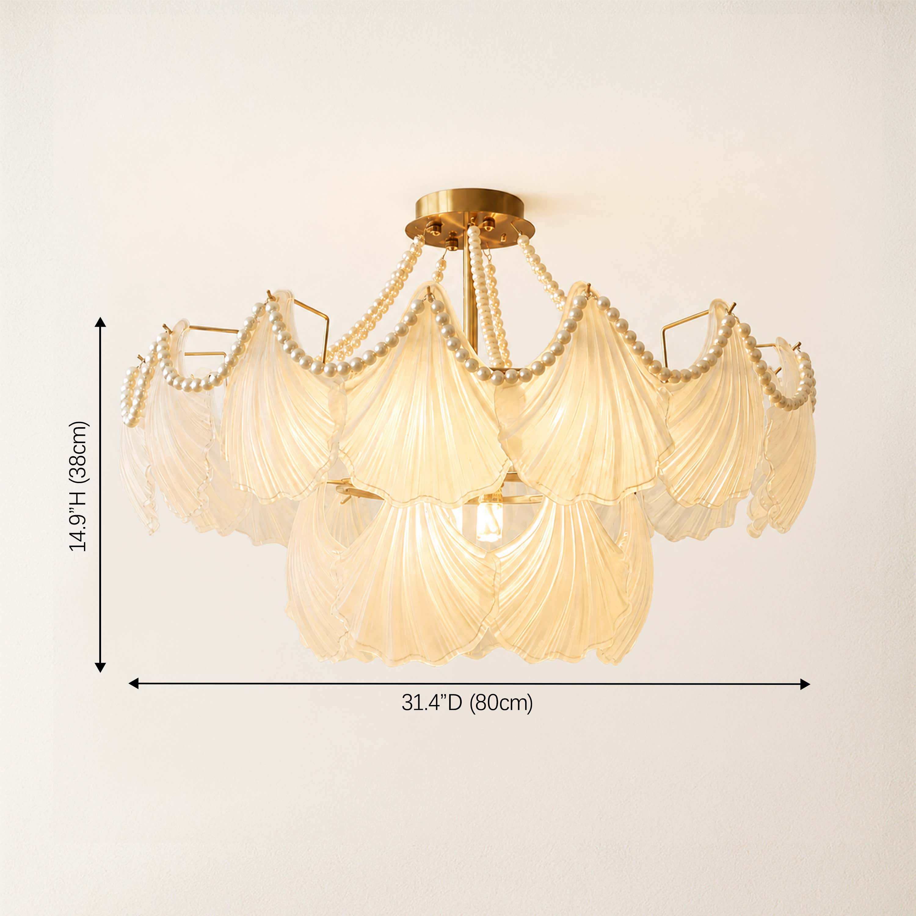 Marivelle Glass Shell Pendant