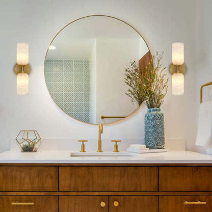 Axis Alabaster Wall Sconce 14"H