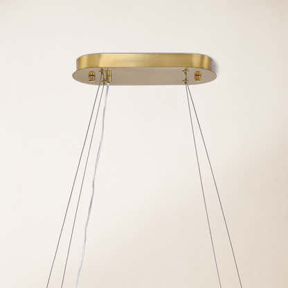 Sawyer Alabaster Oval Chandelier 40"