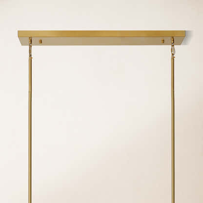 Solmare Alabaster Rectangular Chandelier 55"W