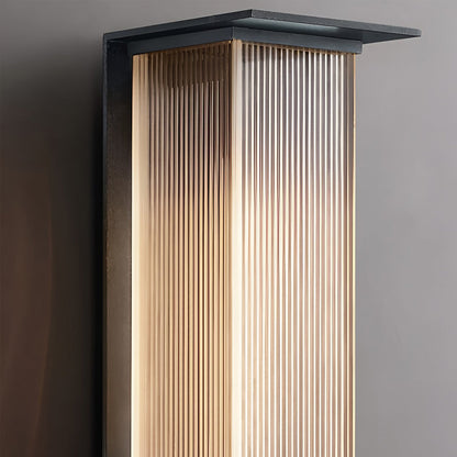 Cyclumena Rectangular Solar Outdoor Wall Light