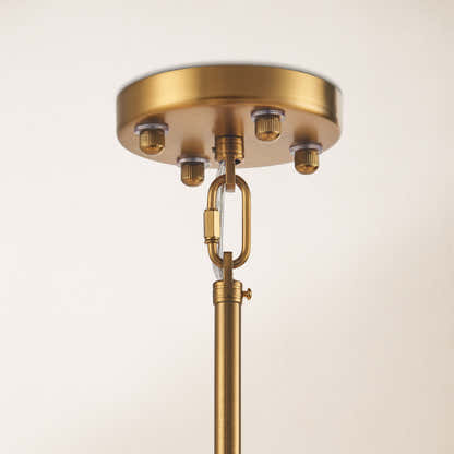Corvella Leather Round Chandelier