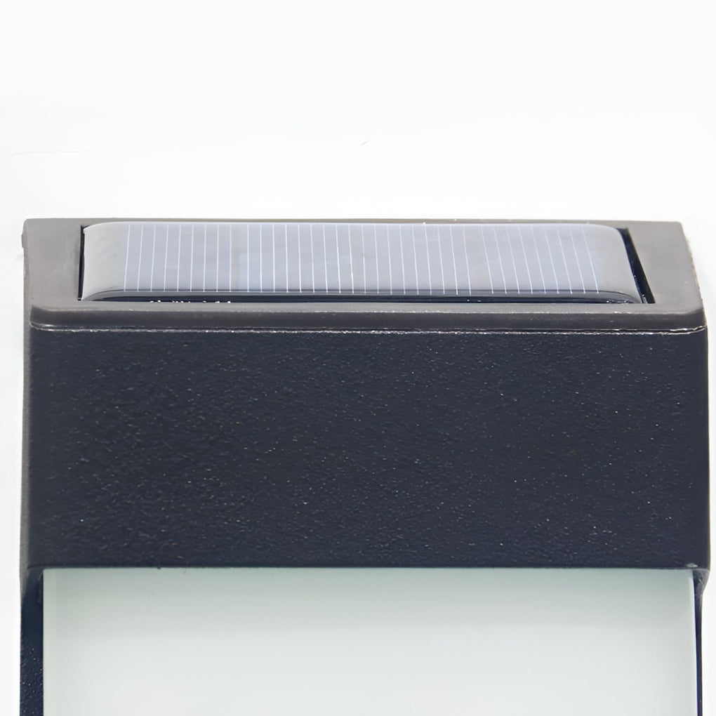 Kraken Rectangular Solar Outdoor Wall Light 2 Pcs