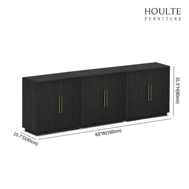 Holt 94.5″ Oak Media Console(Set of 3)