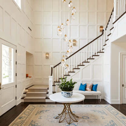 Aurelium Crystal Staircase Round Chandelier