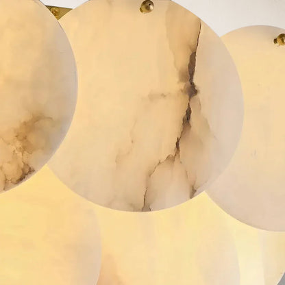 Egwent Alabaster Dish Magnolia Multi-Tiered Round Chandelier 43"D
