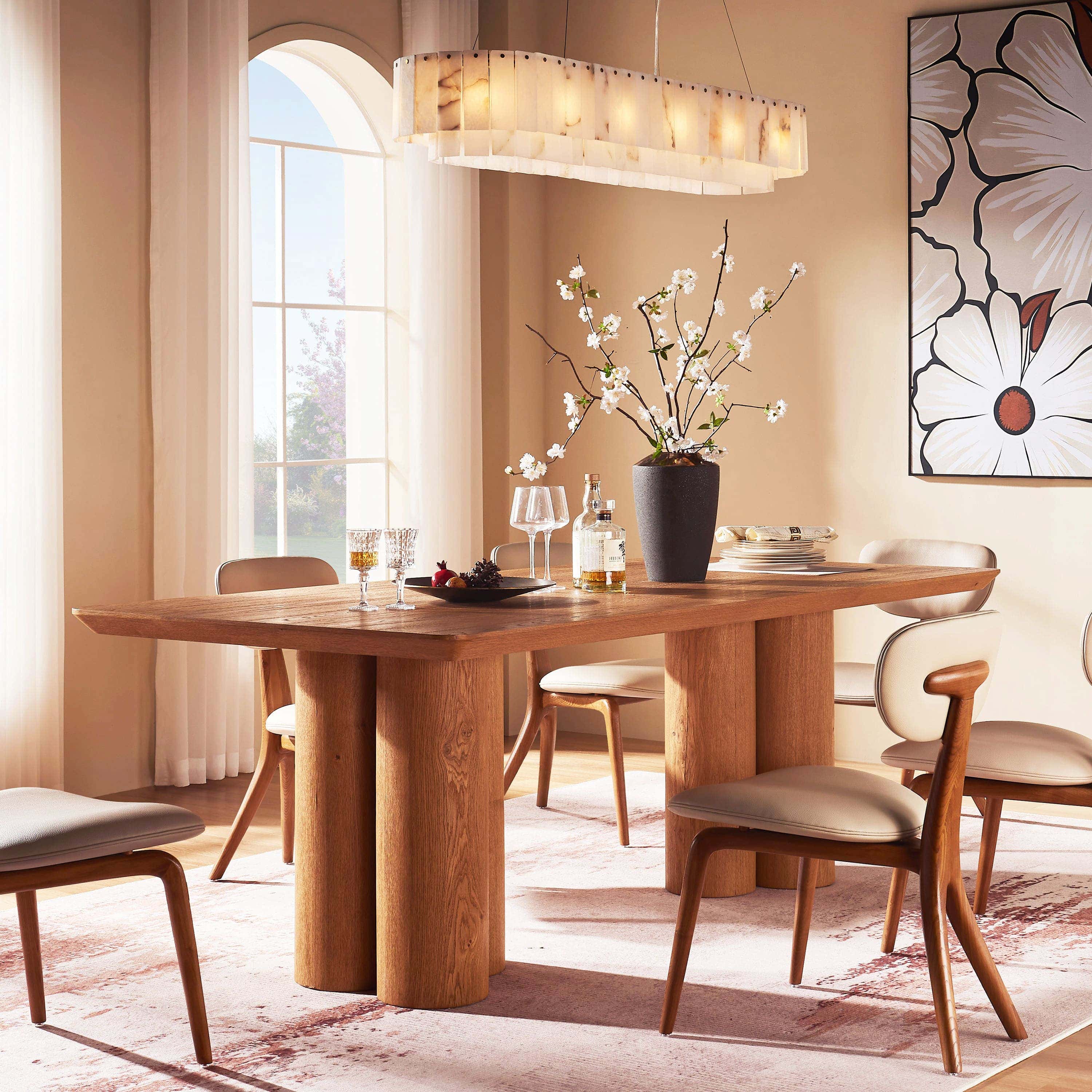 Sawyer Alabaster Oval Chandelier 40"