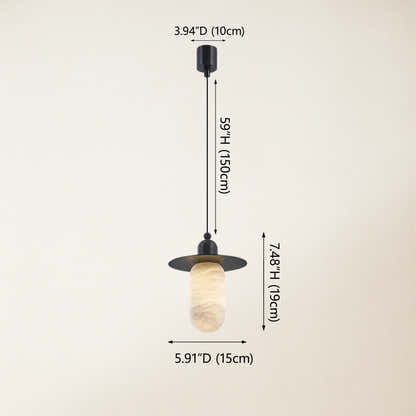 Bloom Alabaster Grace Pendant 8" H