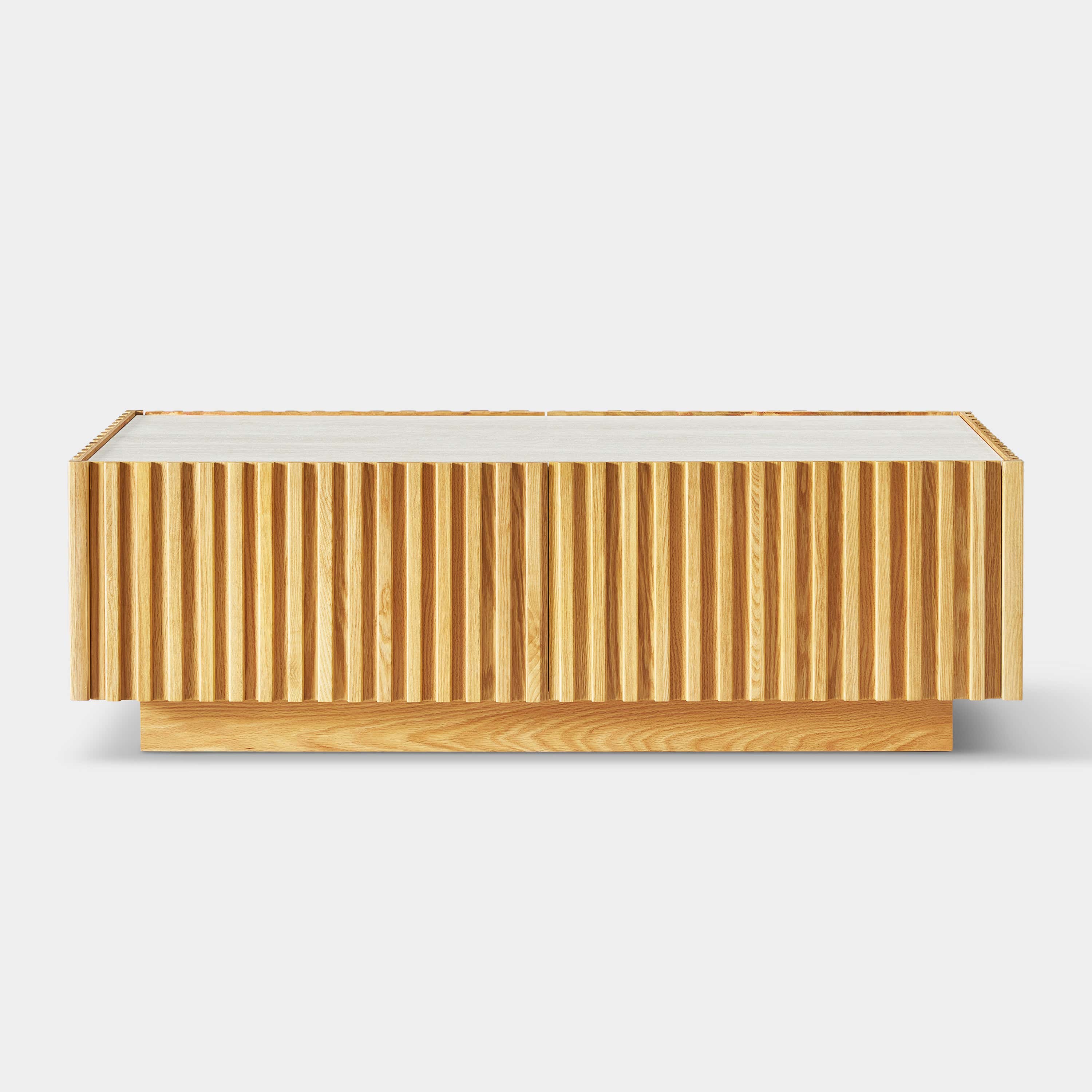 Isla Oak Sintered Stone Rectangle Coffee Table 120cm