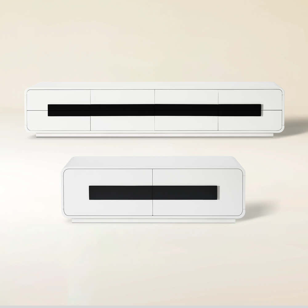 Soren Media Console And Coffee Table Set