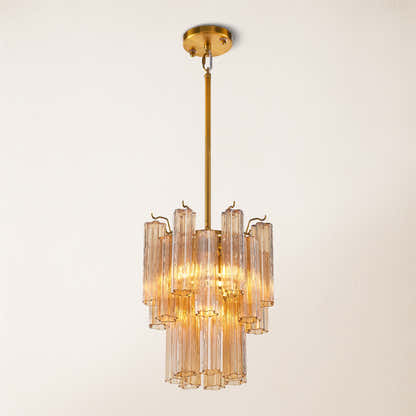 Dawel Glass Round Chandelier 12"D