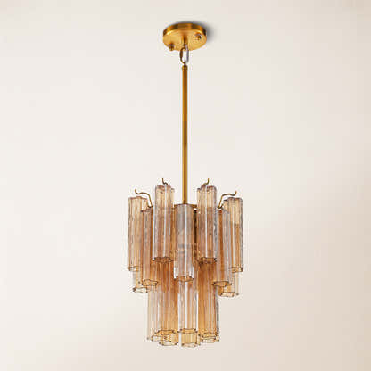 Dawel Glass Round Chandelier 12"D
