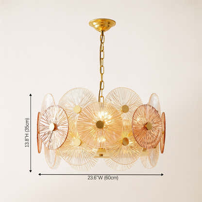 Axiora Glass Round Chandelier