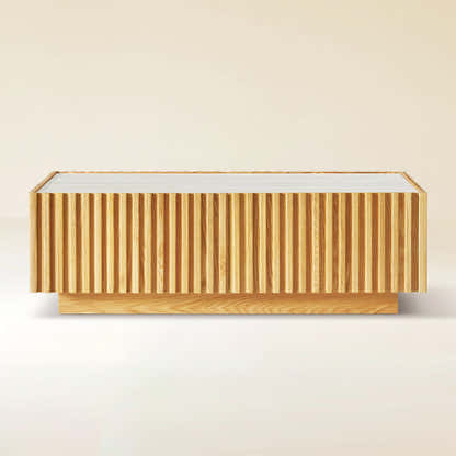 Isla Oak Sintered Stone Rectangle Coffee Table 120cm