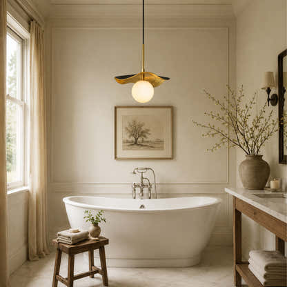 Ondine Alabaster Spherical Pendant Light