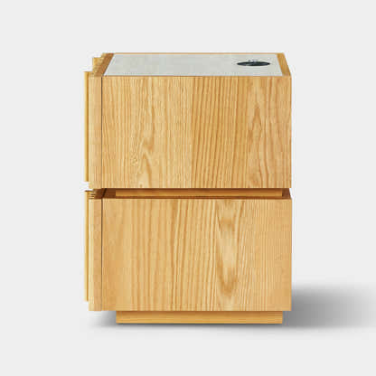 Isla Oak Sintered Stone Nightstand 20" W