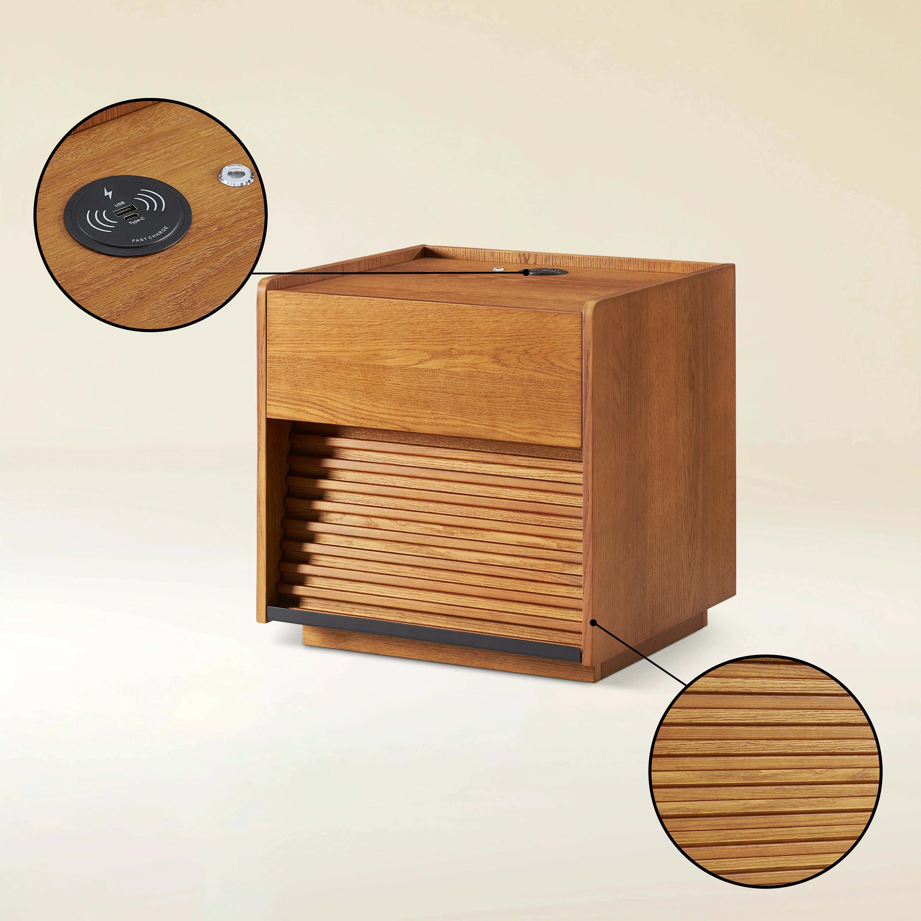 Devon Oak Nightstand 20“W