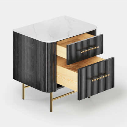 Ewan Sintered Stone Nightstand 26"W