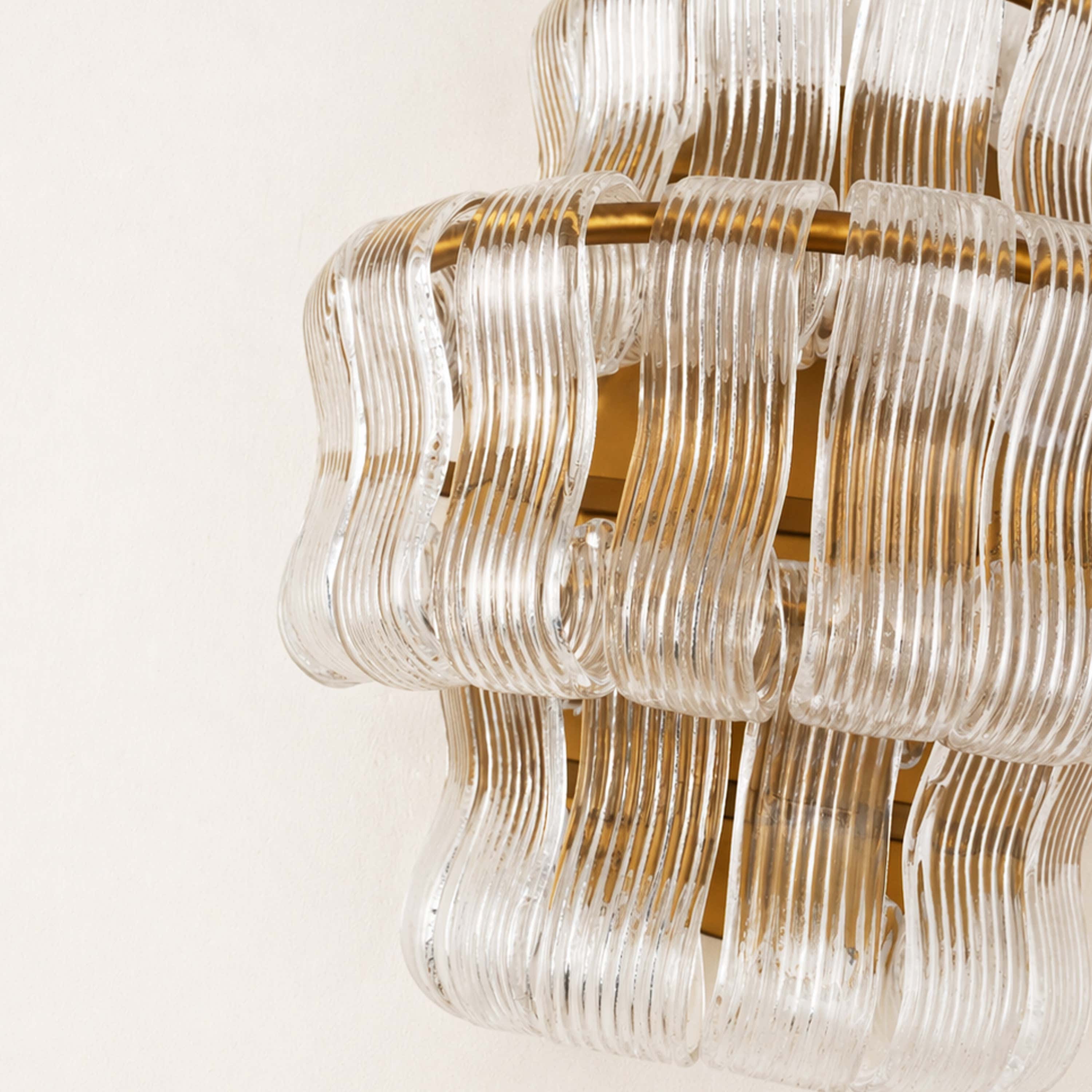 Ondalia Tiered Glass Wall Sconce