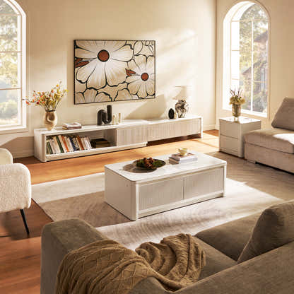 Celia Burnt Stone Media Console 71"