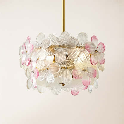 Blumea Cluster Glass Flush Mount
