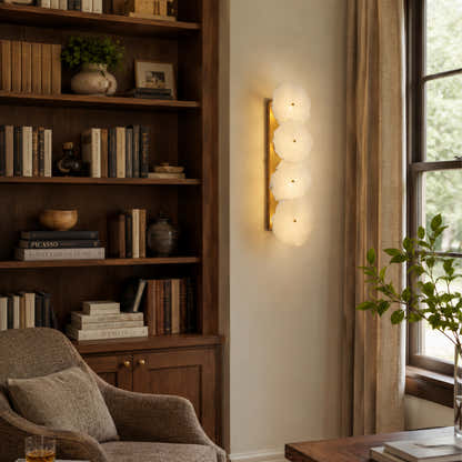 Moira Alabaster 4 Lights Wall Sconce