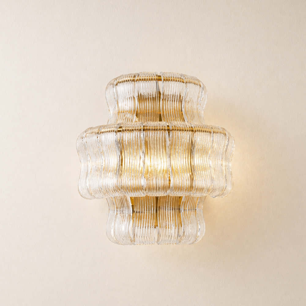 Ondalia Tiered Glass Wall Sconce