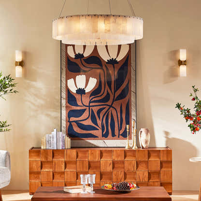 Axis Alabaster Wall Sconce 14"H