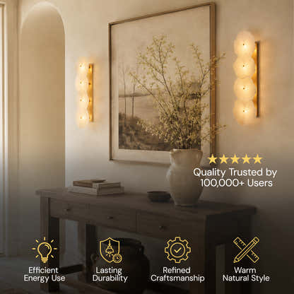 Moira Alabaster 4 Lights Wall Sconce