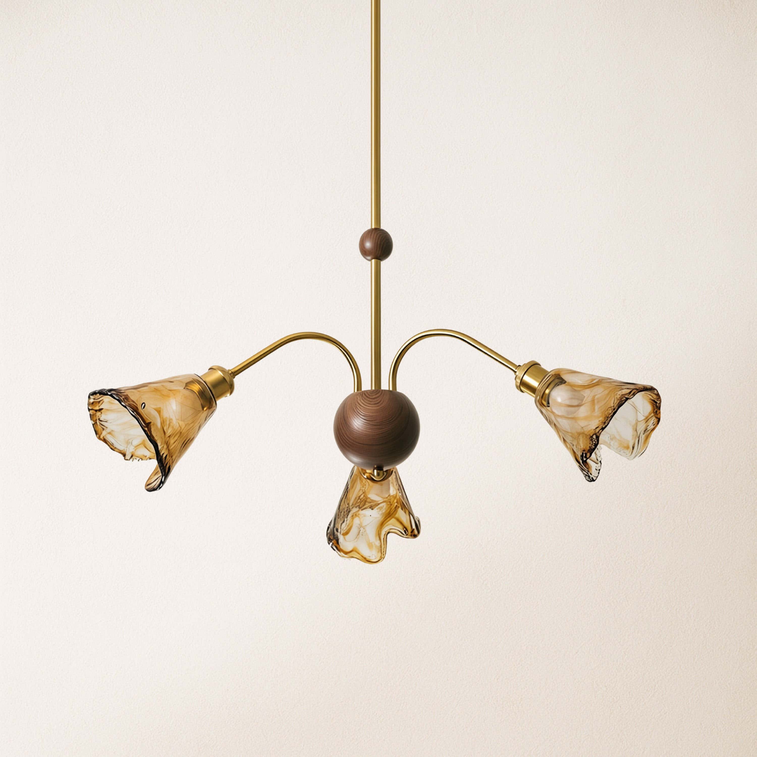 Ambrea Tulip Glass Chandelier