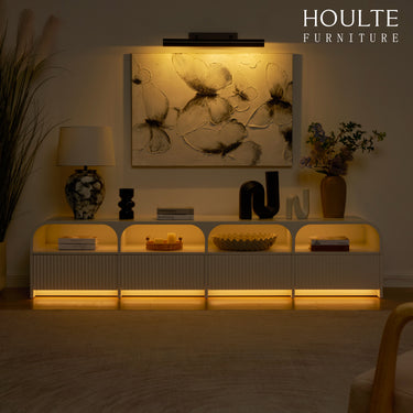 Naru Media Console and Coffee Table Set