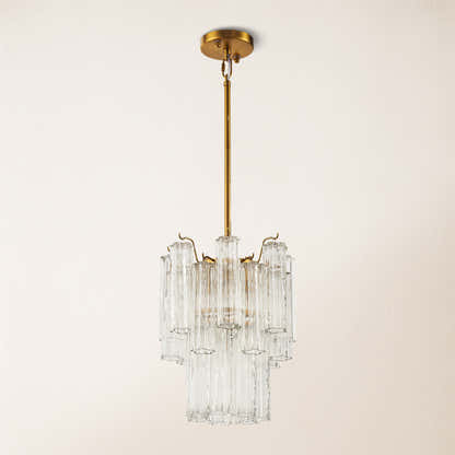 Dawel Glass Round Chandelier 12"D