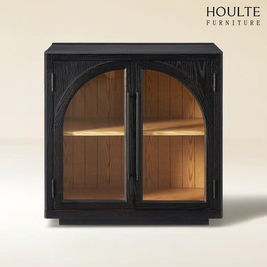 Alvar Arched 31.5″  Oak Storage Cabinet