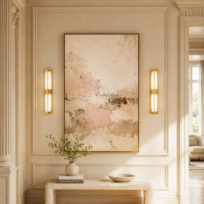 Caelum Alabaster Cuboid Wall Sconce