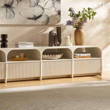 Naru Media Console and Coffee Table Set
