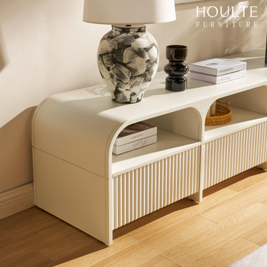 Naru Media Console and Coffee Table Set