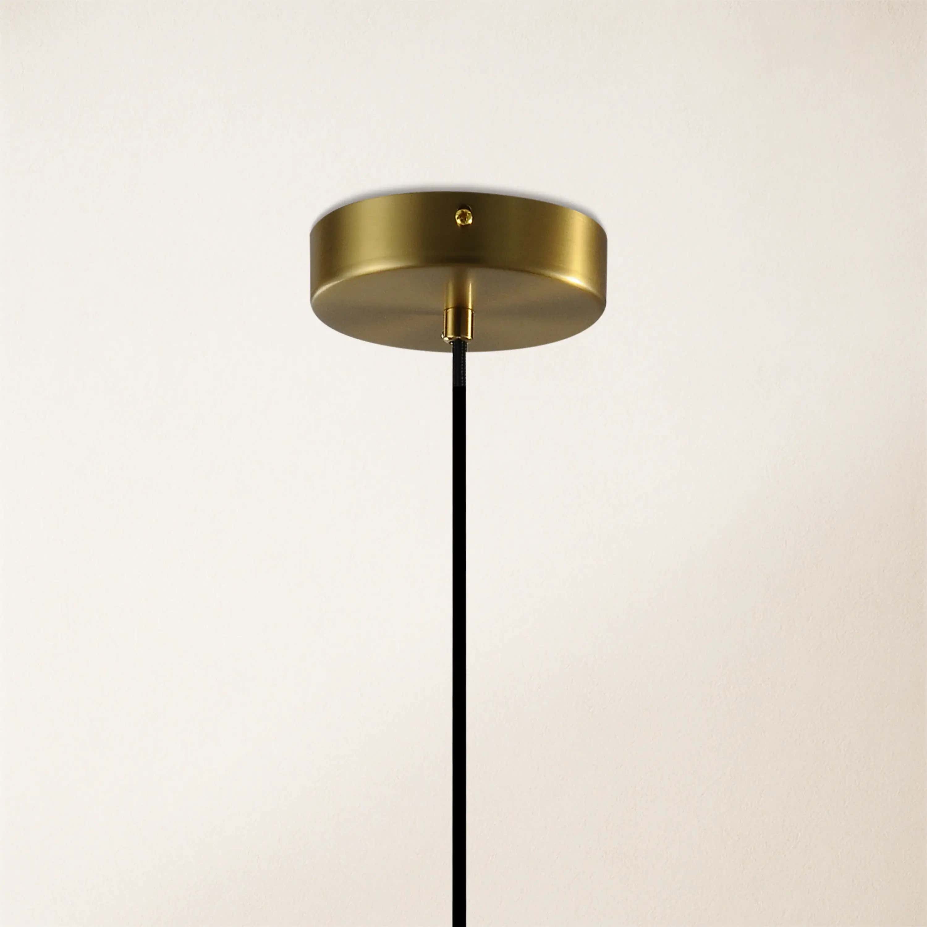 Ares Alabaster Water-Drop Pendant 7"D