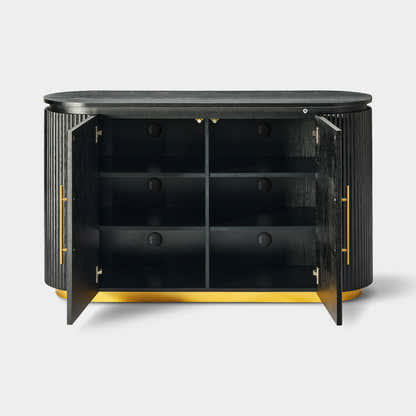 Holton Oak Media Console And Sideboard Set