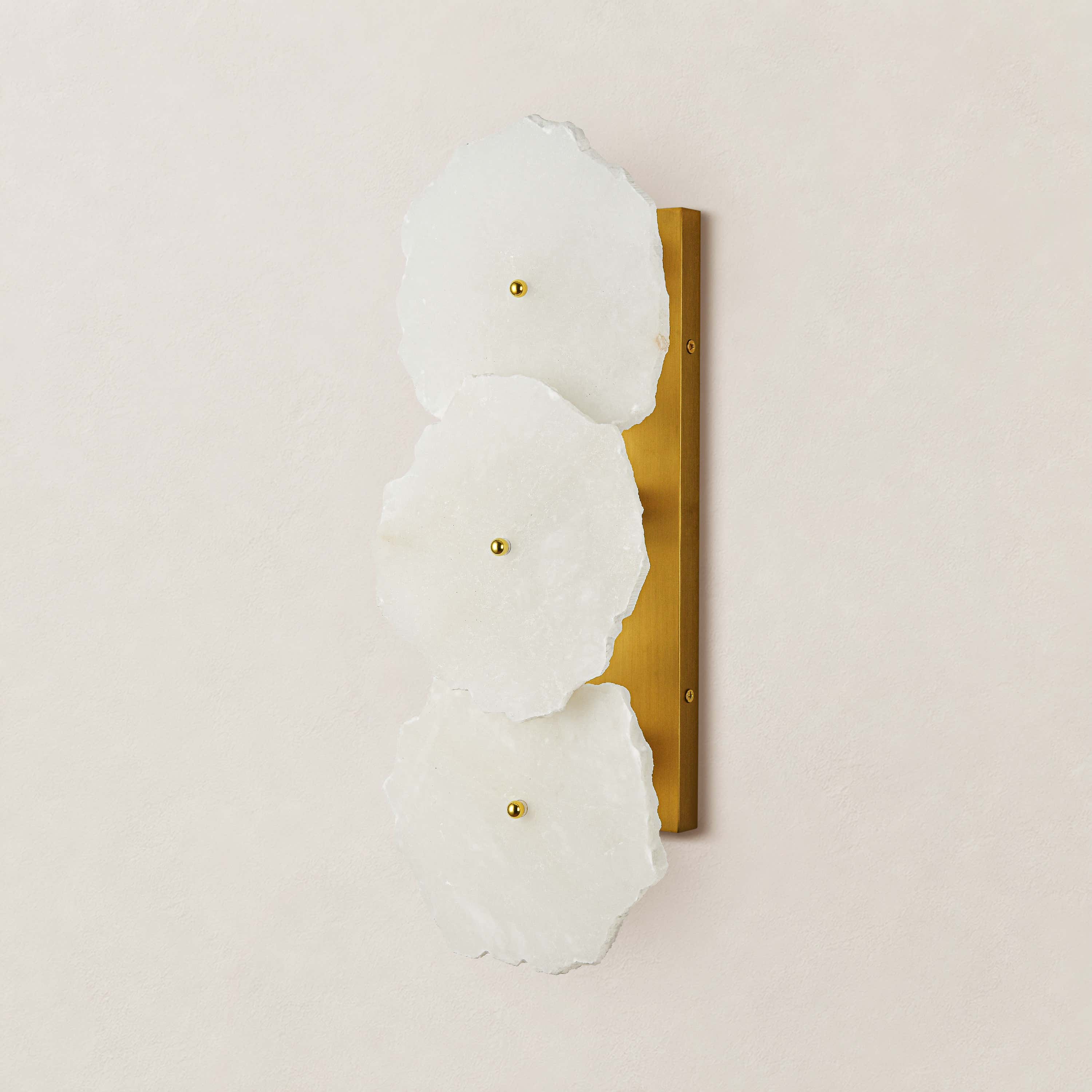Moira Alabaster 3 Lights Wall Sconce