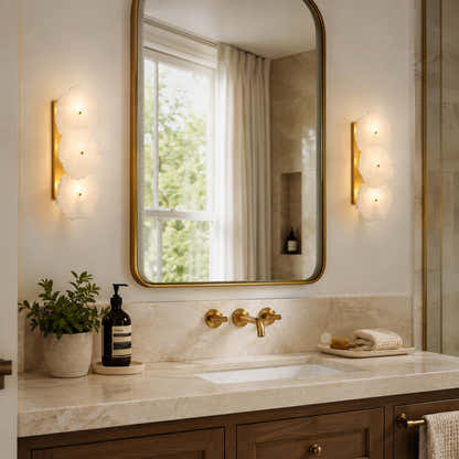 Moira Alabaster 3 Lights Wall Sconce