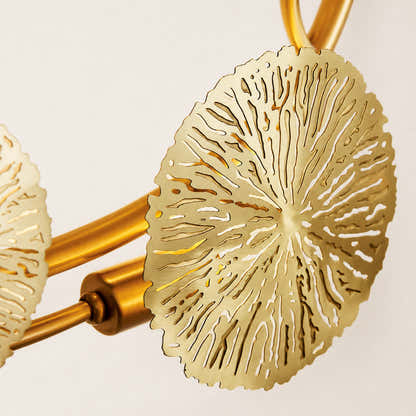 Sylira Metal Lotus Leaf Wall Sconce