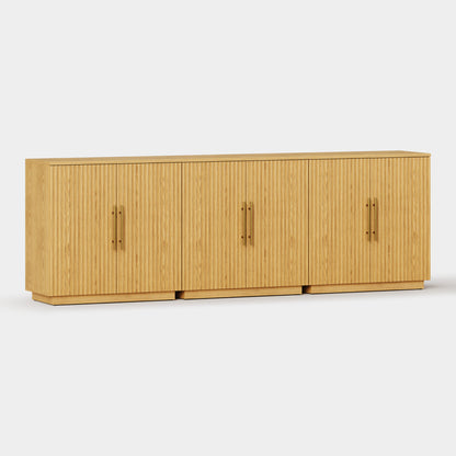 Holt 94.5″ Oak Media Console(Set of 3)