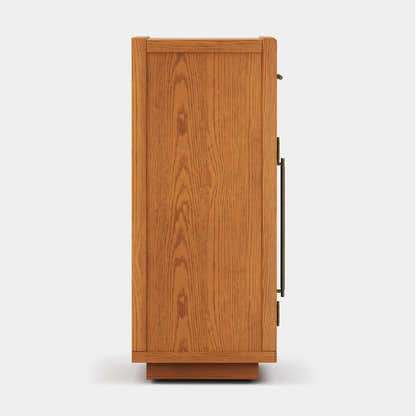 Alvar Arched 32" Oak Storage Cabinet with Drawers