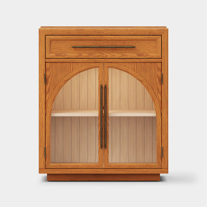 Alvar Arched 64" Oak Sideboard with Drawers(Set of 2)