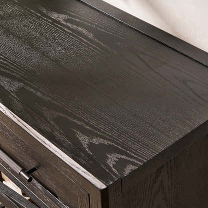 Alvar Arched 94.5" Oak Sideboard with Drawers(Set of 3)