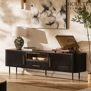 Ewan Oak Media Console 80"W